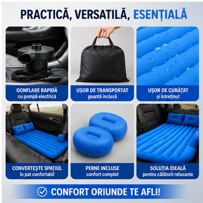 Saltea Gonflabilă Auto - Confort pe Drum