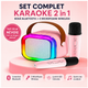 Set Boxa Bluetooth Karaoke Cu 2 Microfoane Wireless