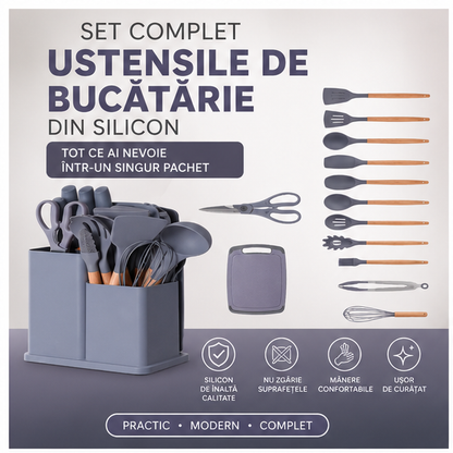Set Ustensile de Bucătărie din Silicon - 45 RON