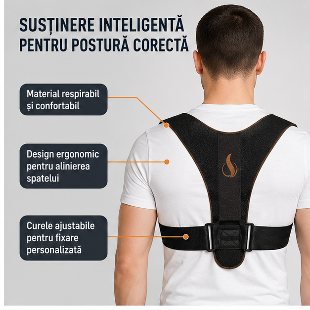 Suport Corector Ortopedic pentru Postură – Susținere Spate și Corectare Postură, Unisex L / XL / XXL