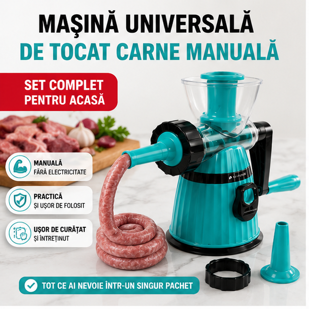Masina Universala de Tocat Carne Manuala