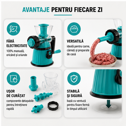 Masina Universala de Tocat Carne Manuala