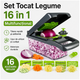 Set Tocat Legume 16 în 1 - Multifuncțional pentru Bucătărie