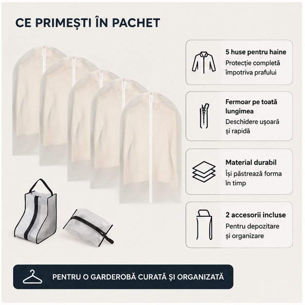 Huse Speciale pentru Protectie Haine