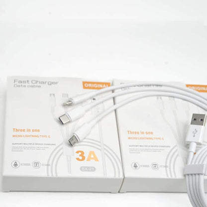 USB cable 3 in 1 JRH SX – 21, USB-micro USB/USB-C/ipho