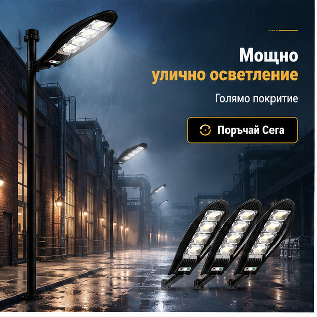 SET 2+1 LAMPA SOLARA 1200W