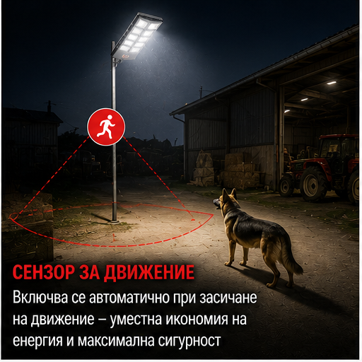Lampa solară stradală 3000W  70 CM W789B-6