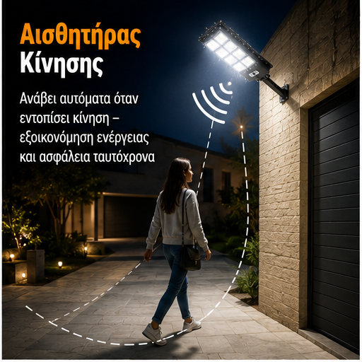 Lampa solară stradală 3000W  70 CM W789B-6