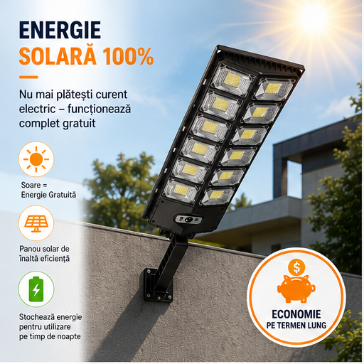 Lampa solară stradală 3000W  70 CM W789B-6