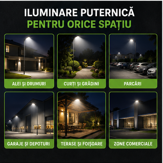 Lampa solară stradală 3000W  70 CM W789B-6