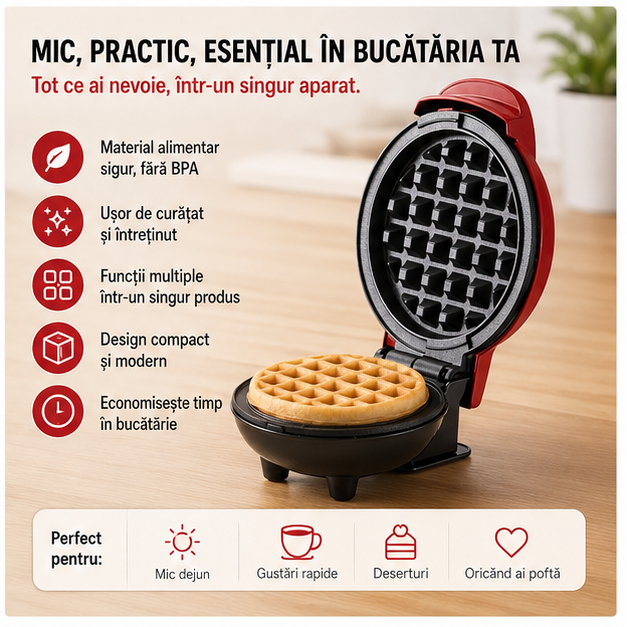 Mini Aparat de Facut Vafe/gofre