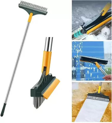 Mătura 2 în 1 cu Racleta și Cap Rotativ Detasabil