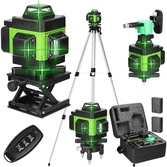 Nivela Laser 4D cu 16 Linii, Autonivelare și Trepied