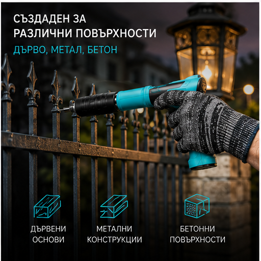 Pistol manual pentru fixarea cuielor + 100 CUIE CADOU
