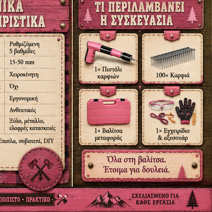 Pistol manual pentru fixarea cuielor + 100 CUIE CADOU