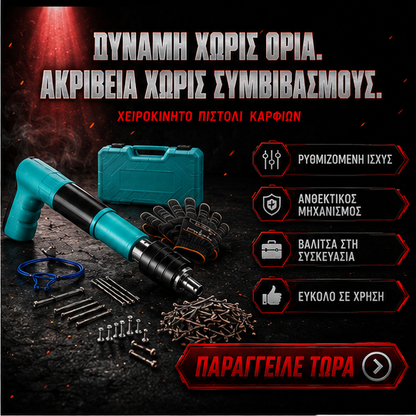 Pistol manual pentru fixarea cuielor + 100 CUIE CADOU