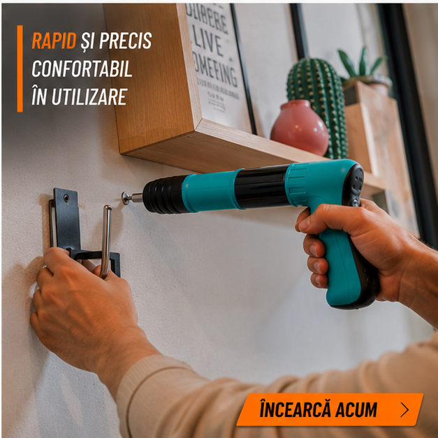 Pistol manual pentru fixarea cuielor + 100 CUIE CADOU