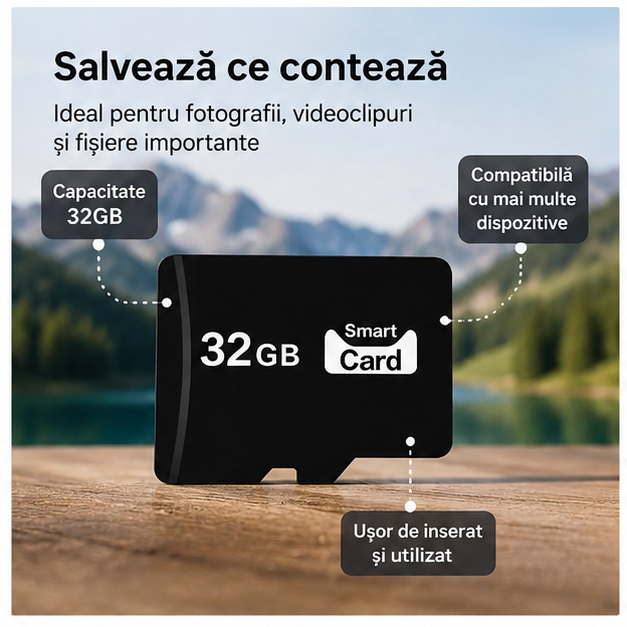 1 card de memorie 32 GB