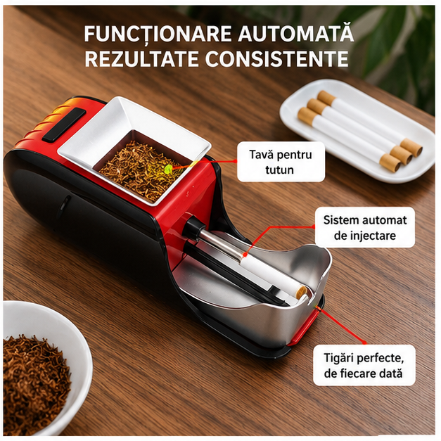 Aparat Electric de Facut Tigari cu Injector Tutun
