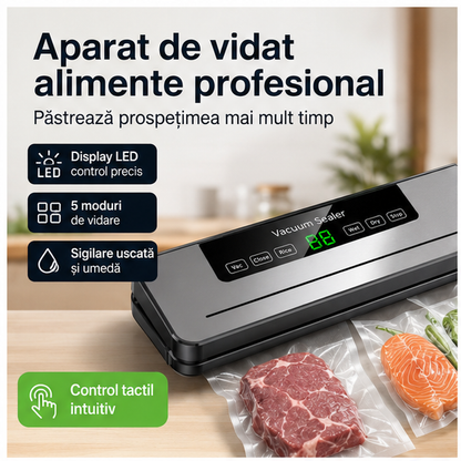 Aparat de Vidat Vacuum Sealer + 10 Pungi