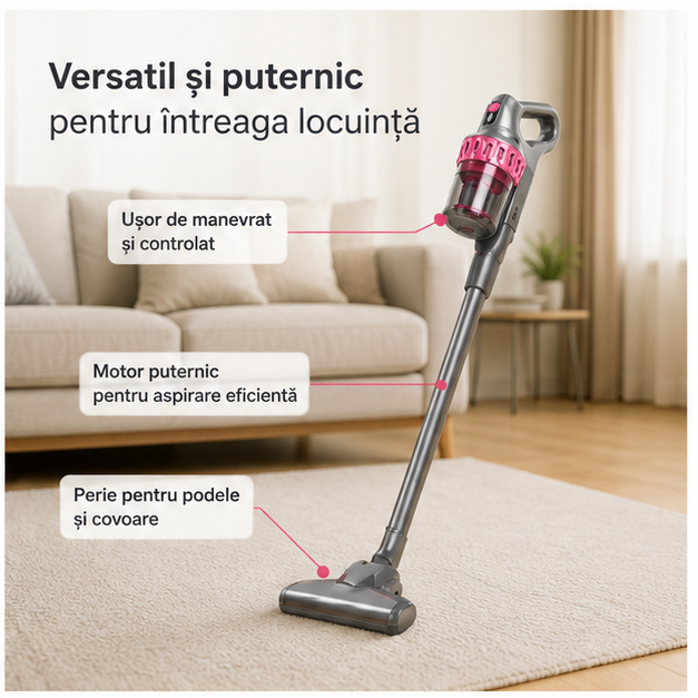 Aspirator Vertical fără Fir 4in1 All-Clean 100W