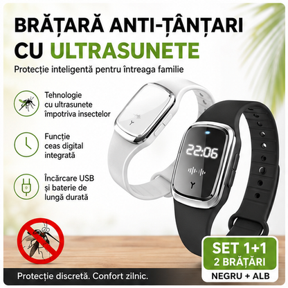 Bratara Anti-Tantari cu USB - Protectie 24/7