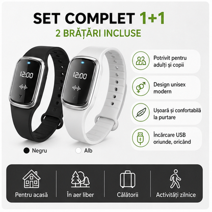 Bratara Anti-Tantari cu USB - Protectie 24/7