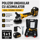 Polizor Unghiular Flex 48V cu 2 Acumulatori