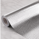 Folie autocolanta tip aluminiu argintie, pentru mobilier si bucatarie 60x300cm