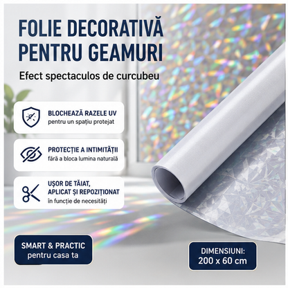 Folie Decorativă Autoadezivă Curcubeu 200x60cm