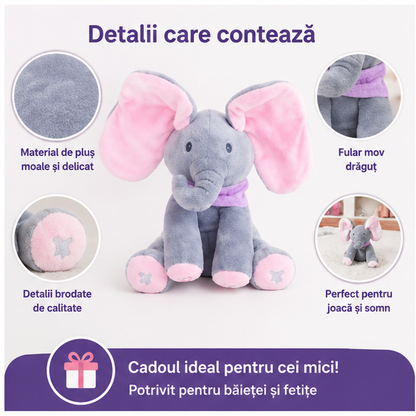 Elefant Interactiv Cici Cucu Bau - Jucarie de Plus
