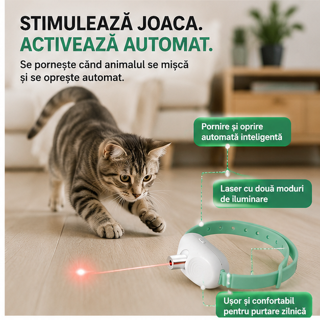 Jucărie Interactivă cu Laser și Lumină LED