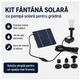 Kit Fantana Solara cu Pompa Solara pentru Gradina