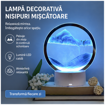 Lampa decorativa tip clepsidra 16x19 cm - Nisipuri miscatoare
