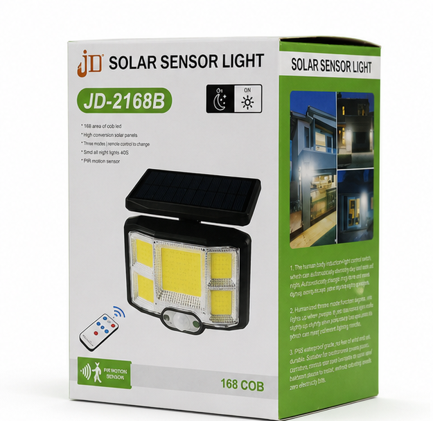 Lampa Solara de Exterior cu Telecomanda 168 LED