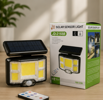 Lampa Solara de Exterior cu Telecomanda 168 LED