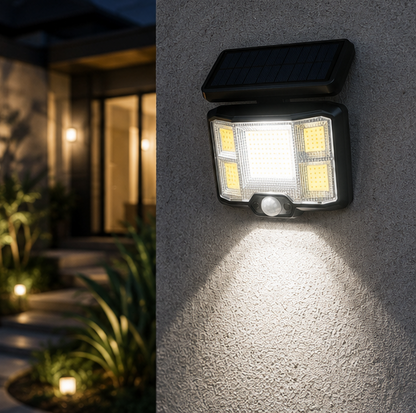 Lampa Solara de Exterior cu Telecomanda 168 LED