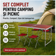 MASA CAMPING CU 4 SCAUNE