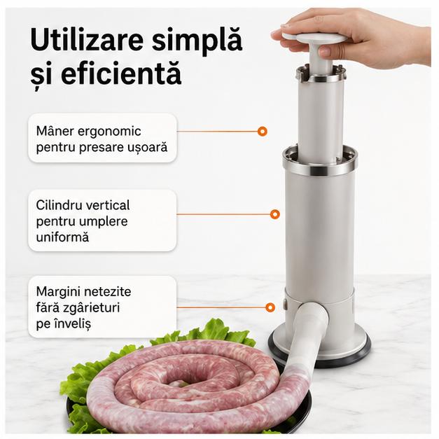 Mașină de Umplut Cărnați Verticală Manuală