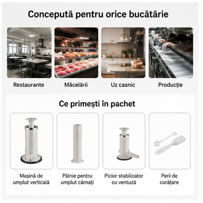 Mașină de Umplut Cărnați Verticală Manuală