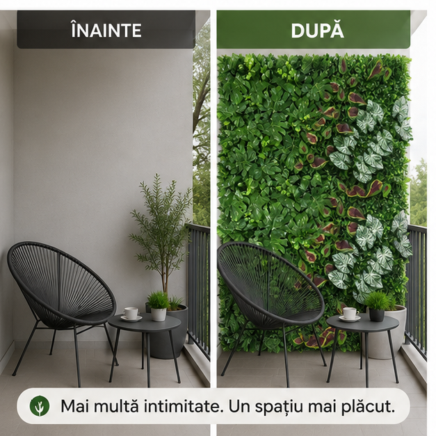 Panou verde decorativ 60cmx40cm - COD 548-5