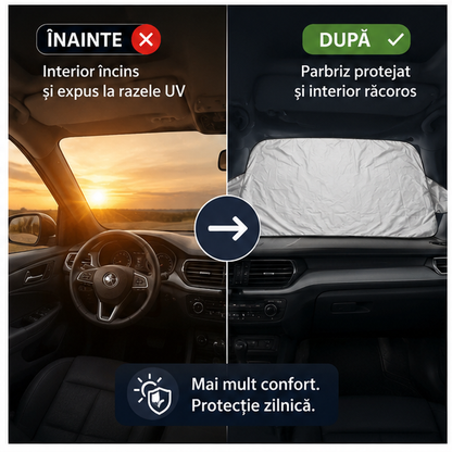Parasolar Auto EDAR UV 147x70 cm cu Ventuze