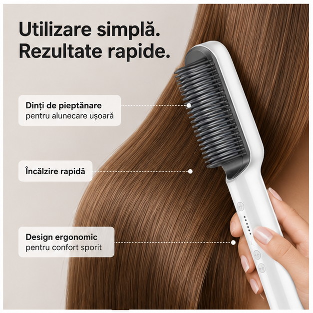 Perie electrica pentru indreptat parul