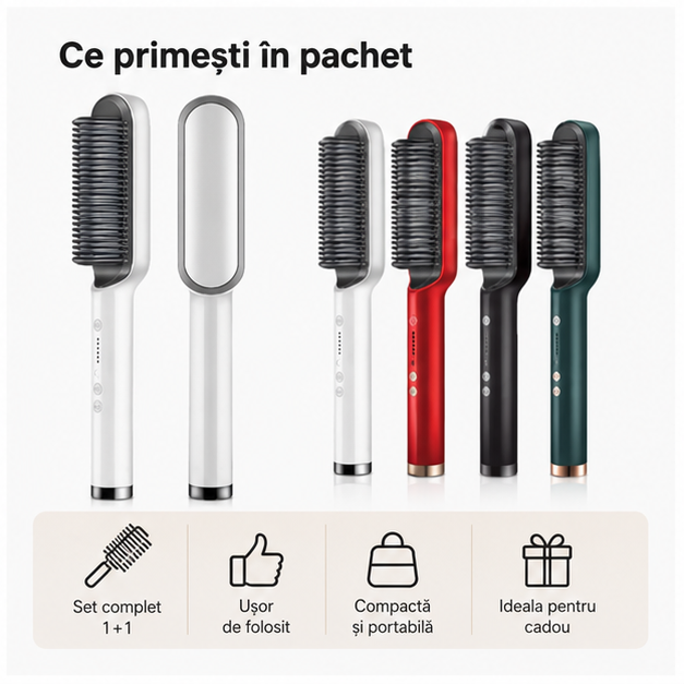 Perie electrica pentru indreptat parul