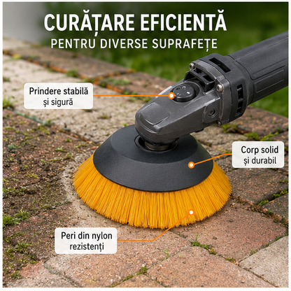 Perie Nylon Curatare Suprafete 200mm 10000rpm