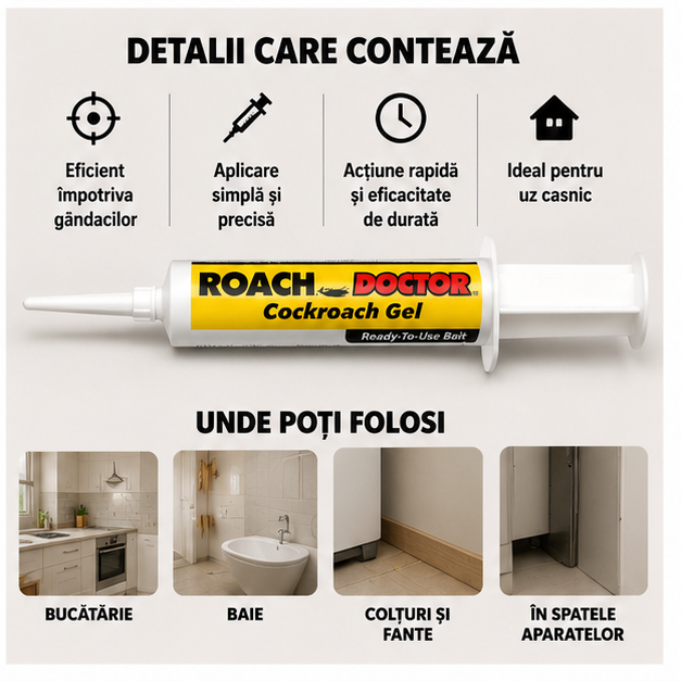 Seringa gandaci - Insecticid Roach Doctor