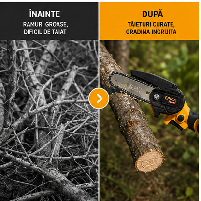 Mini ferăstrău electric cu lanț EPICA Star 20V