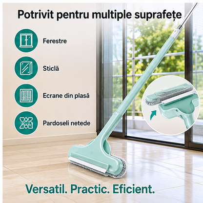 Spalator geamuri cu perie detașabilă 2 în 1
