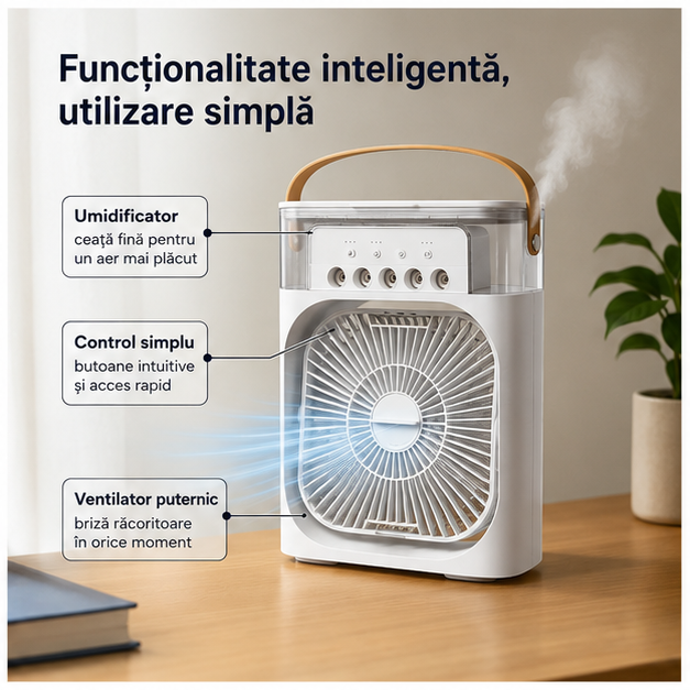 Ventilator 5 in 1 cu Umidificator VAPAir Chilla 600ml