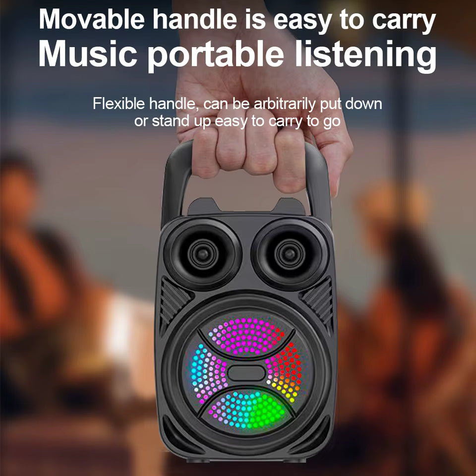 Boxa portabila cu suport de telefon si maner